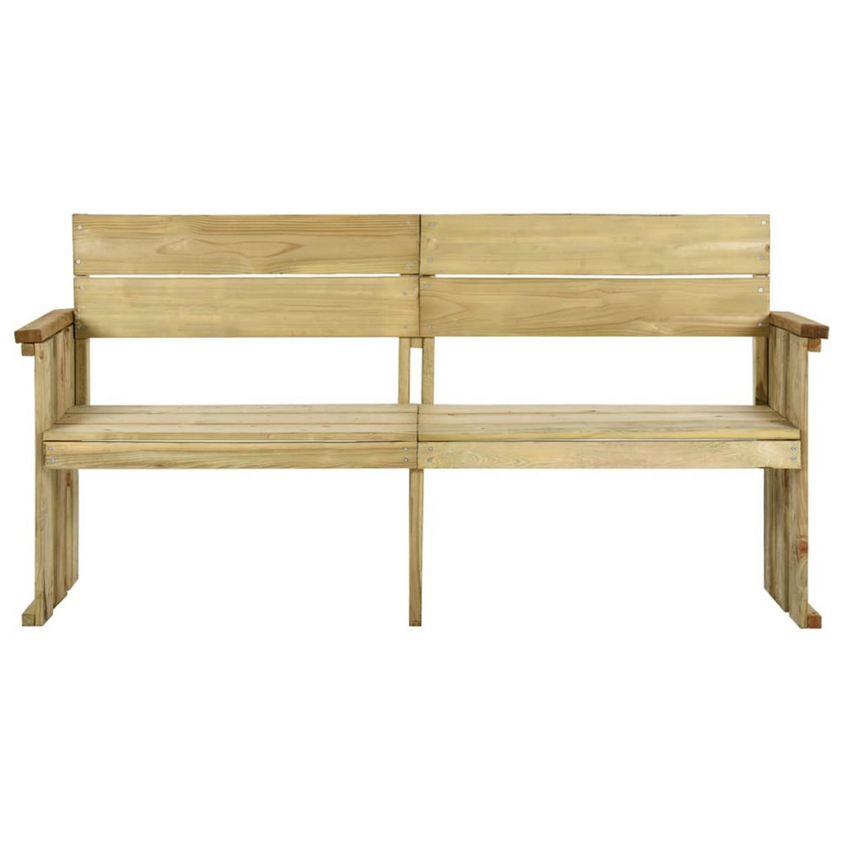 GARTENBANK 172 cm Kiefernholz Imprägniert - Braun, Holz (53/85/46cm) - furnicato