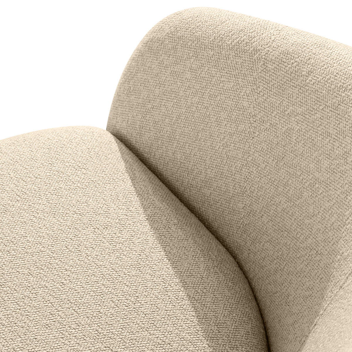 GARTENSOFA SOLIS - Creme, Textil/Metall (118/76/66cm) - KONSIMO®