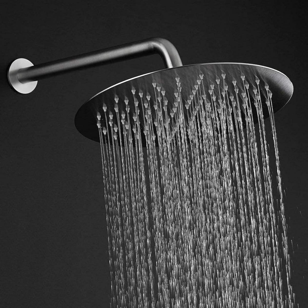 REGENBRAUSE 40.5 cm Edelstahl Chrom - Silberfarben, Metall (40.5/2/40.5cm)