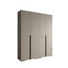 DREHTÜRENSCHRANK 236.7/200/47 4-türig - Kaschmir/Schwarz, Holz/Metall (200/236.7/47cm) - MÖBEL KRYSPOL