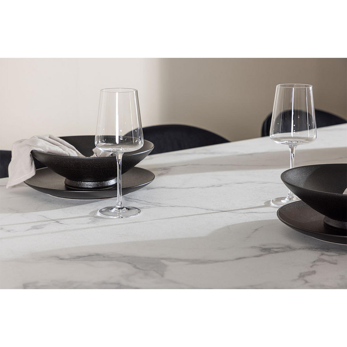 TISCHGRUPPE Schwarz - Schwarz, Holzwerkstoff (200/75/90cm) - ebuy24