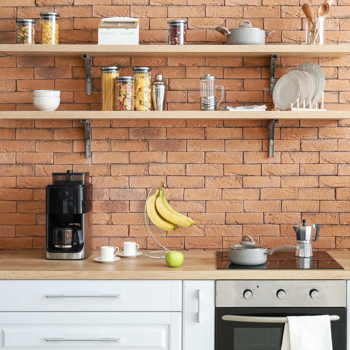 BANANENHALTER - Silberfarben, Metall (17.5/33/16.5cm) - Relaxdays