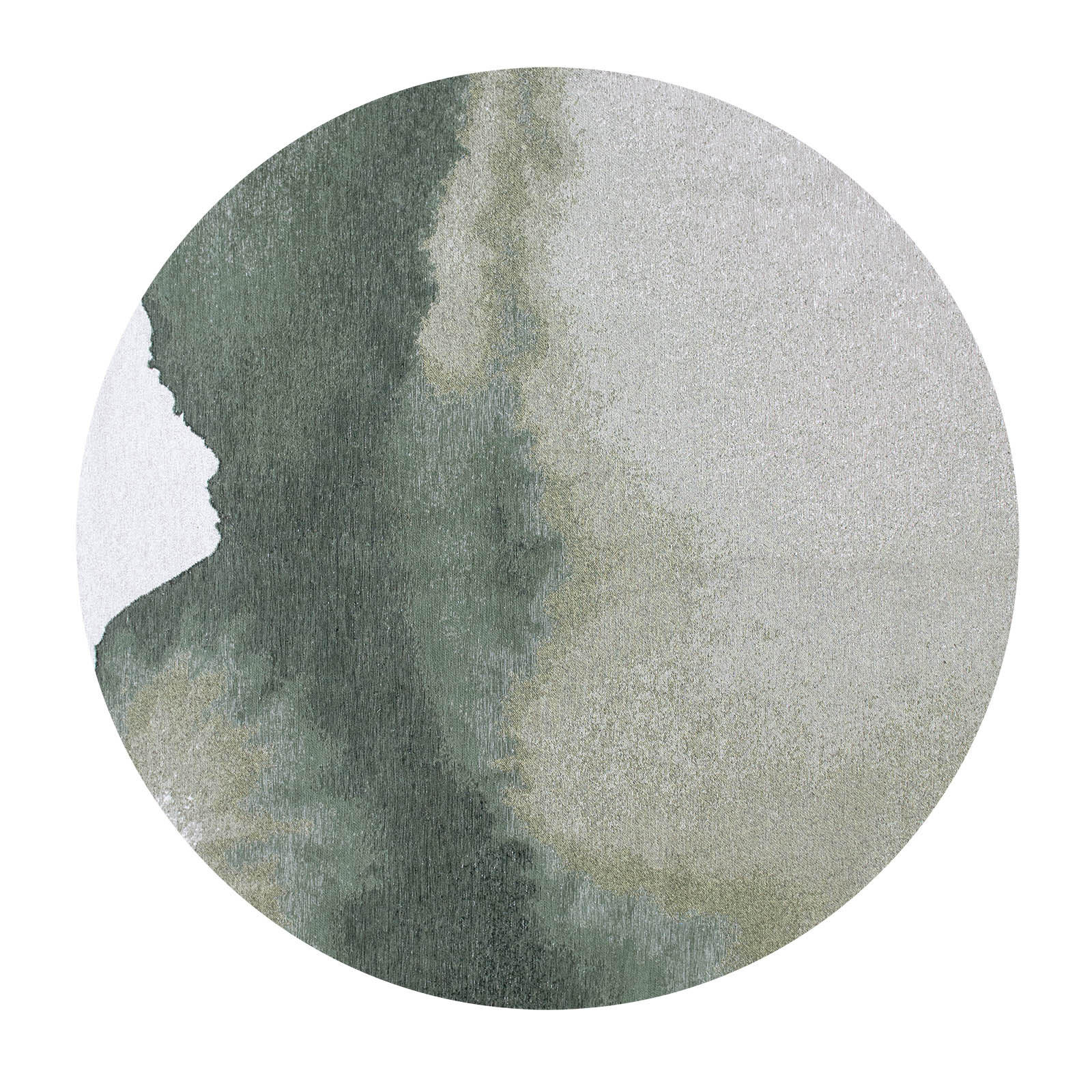 TEPPICH Palm Green Meditation 240/240 cm - Grün, Textil (240/240cm) - Louis De Poortere