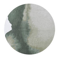 TEPPICH Palm Green Meditation 240/240 cm - Grün, Textil (240/240cm) - Louis De Poortere