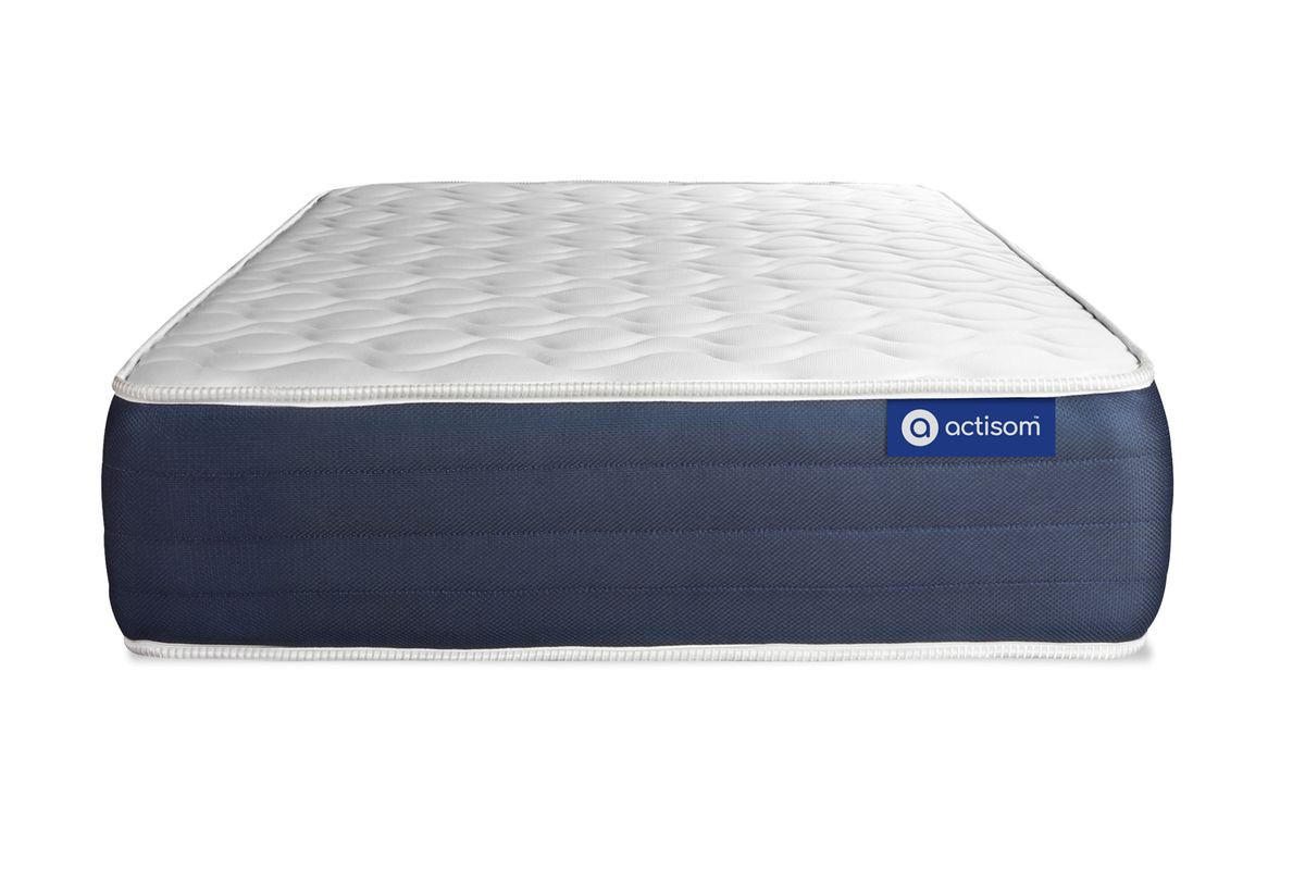 MATRATZE Actiflex sleep Taschenfederkern und Memory-Schaum 120 x 220 cm h2 - Weiß, Textil (120/220cm) - ACTISOM
