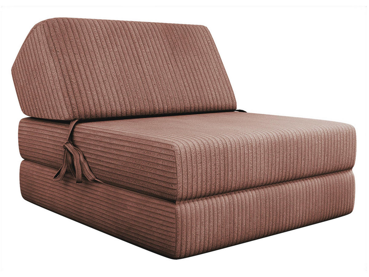 KLAPPSOFA Kevin Cord - Rosa, Textil (73/58/90cm) - MIRJAN24