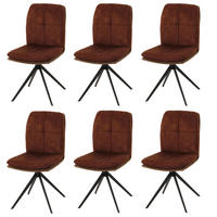 ESSZIMMERSTUHL Braun 6er-Set - Braun, Textil (47/90/56cm) - MCW
