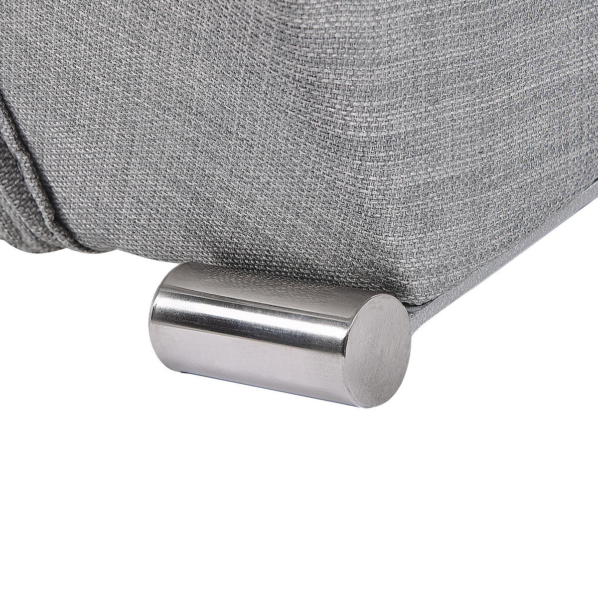 POLSTERBETT 160/200cm Grau Lille - Grau, Textil (160/200cm) - Beliani