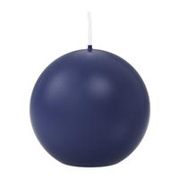 KUGELKERZEN Dunkelblau Ø 60 mm, 16 Stück - Dunkelblau, Paraffin (6/6/6cm) - Wiedemann Kerzen