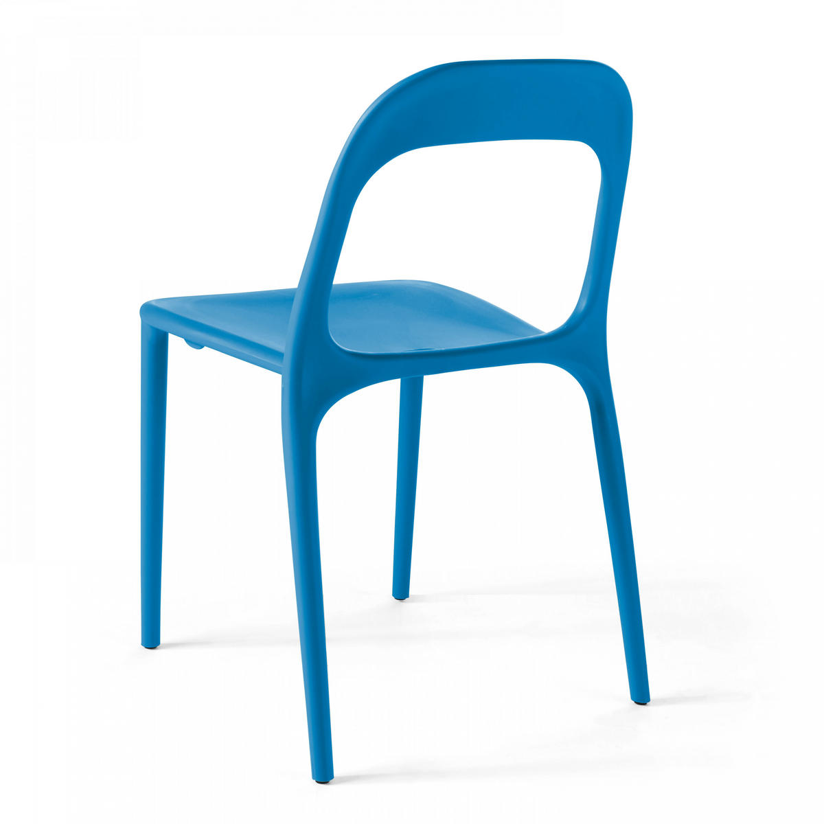 GARTENSTUHL, Blau - Blau, Kunststoff (48/80/54cm) - Oviala