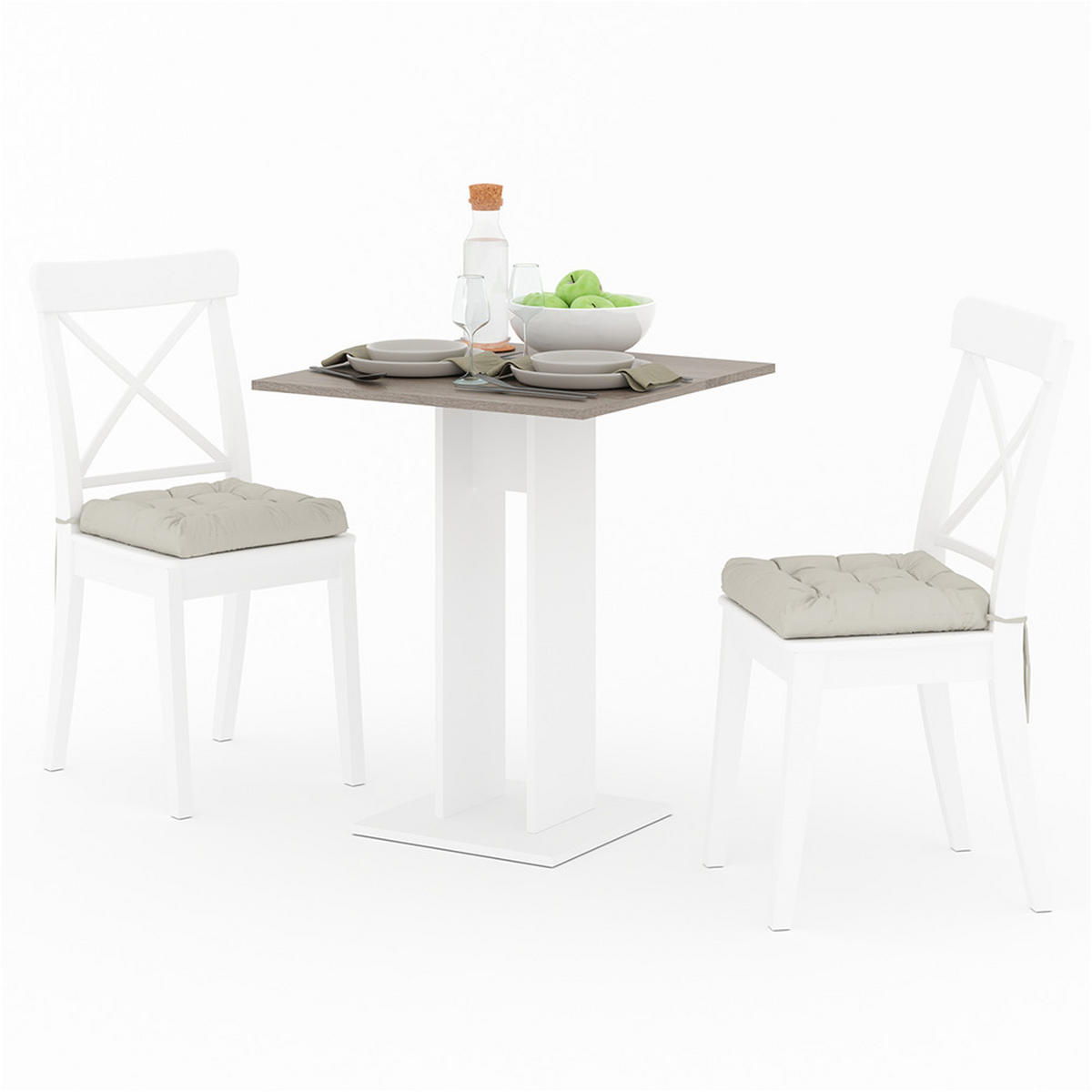 ESSTISCH Repose Sonoma 65 x 65 cm - Sonoma Eiche, Holzwerkstoff (65/65/78cm) - Vicco