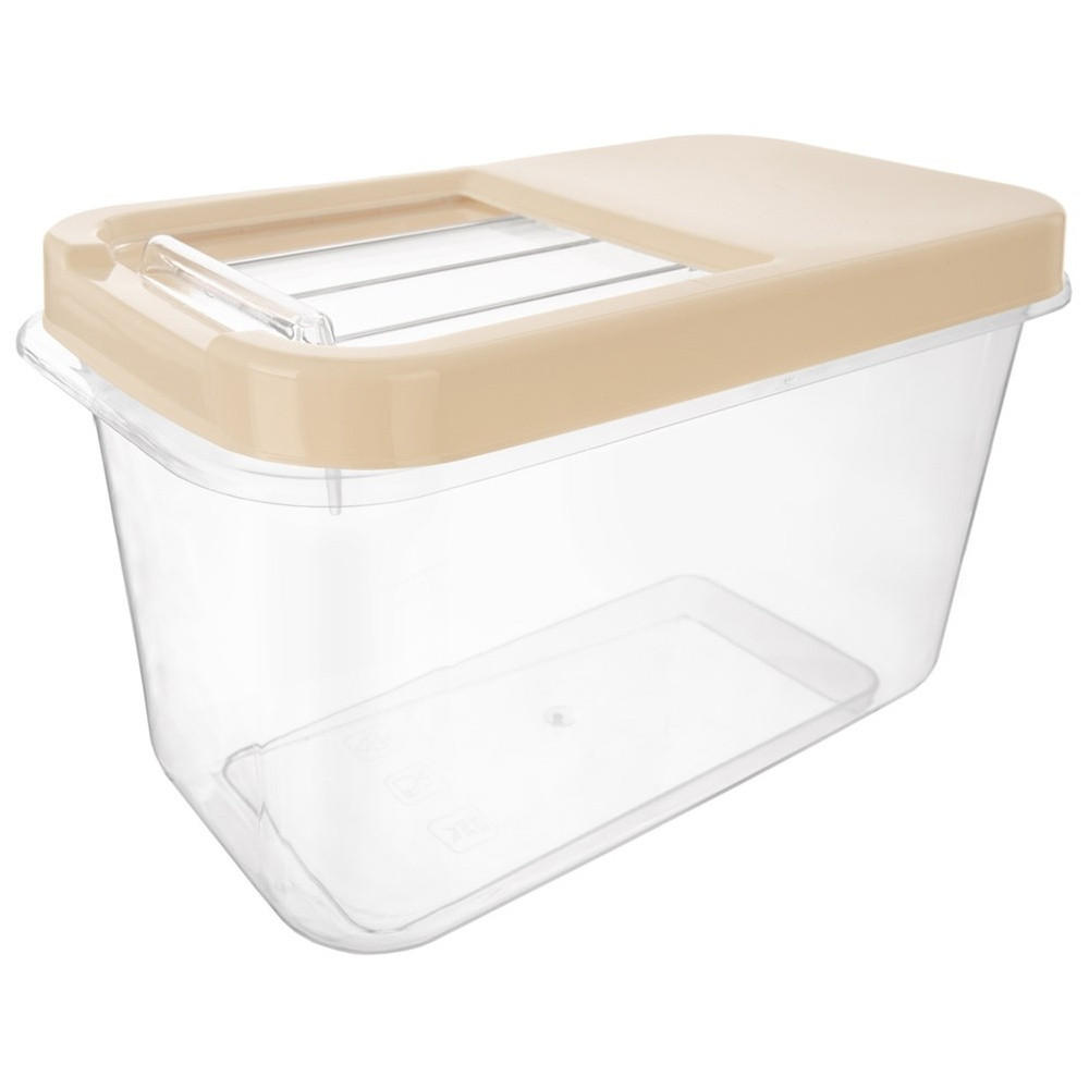 AUFBEWAHRUNGSBEHÄLTER Slide beige - Beige, Kunststoff (19.5/23/35cm) - Orion 