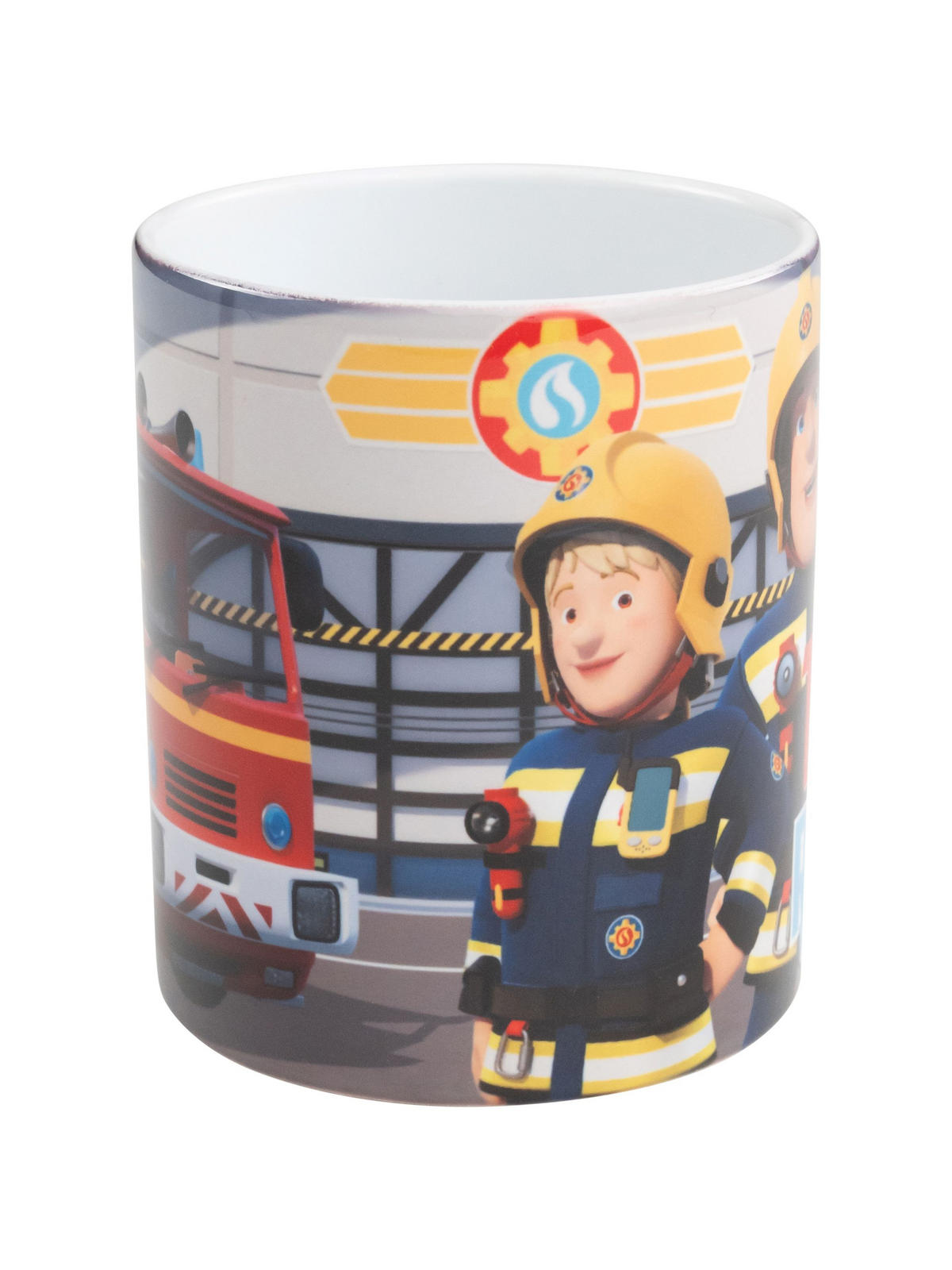 BECHER Feuerwehrmann Sam Team Rescue Mehrfarbig 320 ml - Multicolor, Keramik (0.32L) - Chiemsee
