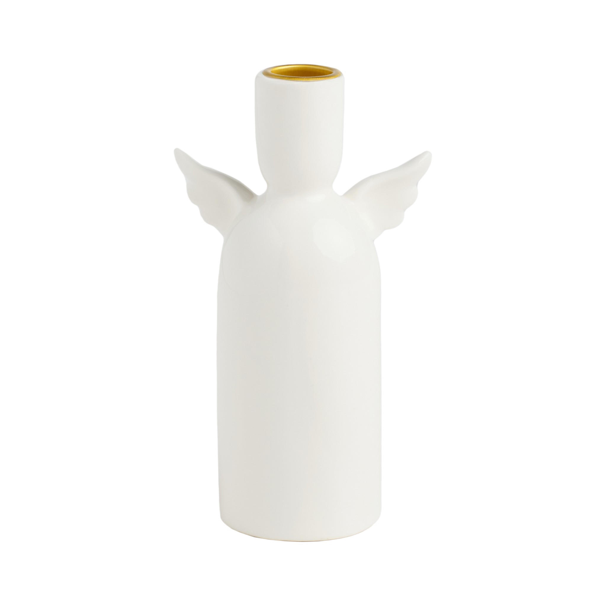 KERZENSTÄNDER Astara - Weiß, Keramik (6/17/9.5cm) - home&you