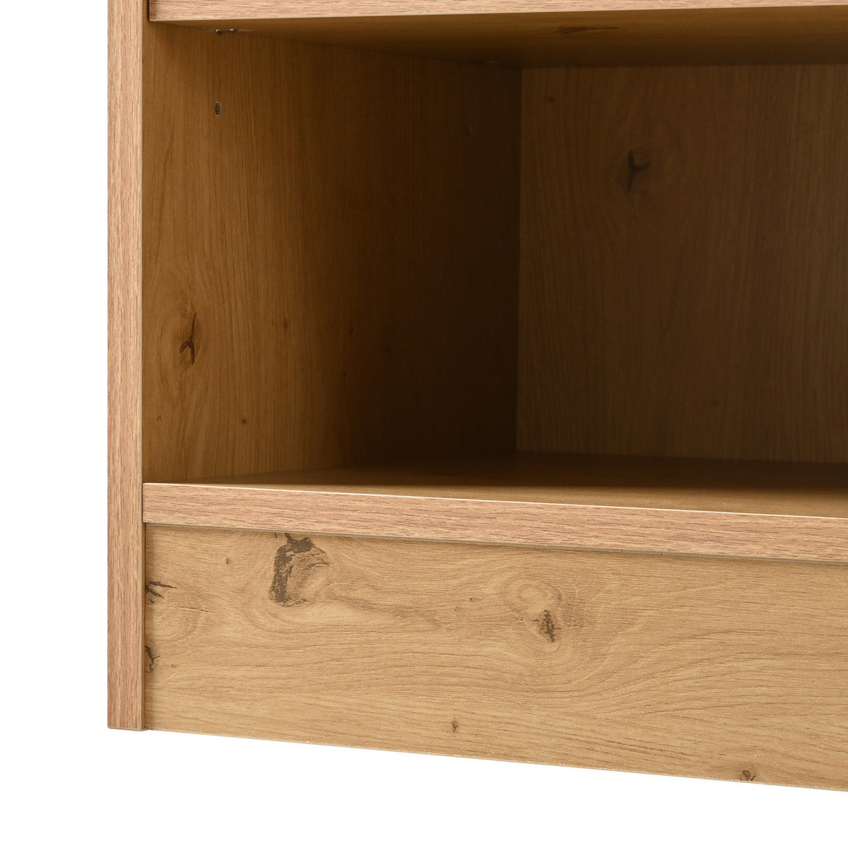 SCHUHSCHRANK aus Spanplatte 142x35x110cm in Natural mit Sitzbank - Naturfarben, Holzwerkstoff (142/110/35cm) - Modfu
