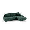 ECKSOFA Vogar In Aston - Dunkelgrün, Holzwerkstoff/Textil (265/185cm) - Fun Möbel
