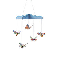 DEKOFIGUR Mobil Flugmotten 36.2/6.4 cm - Multicolor, Wellpappe (0.38/6.4/36cm) - Studio Roof