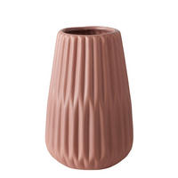 KERAMIKVASE handbemalt Esko 9,5/9,5/17 cm - Rosa, Keramik (17cm) - Boltze Home