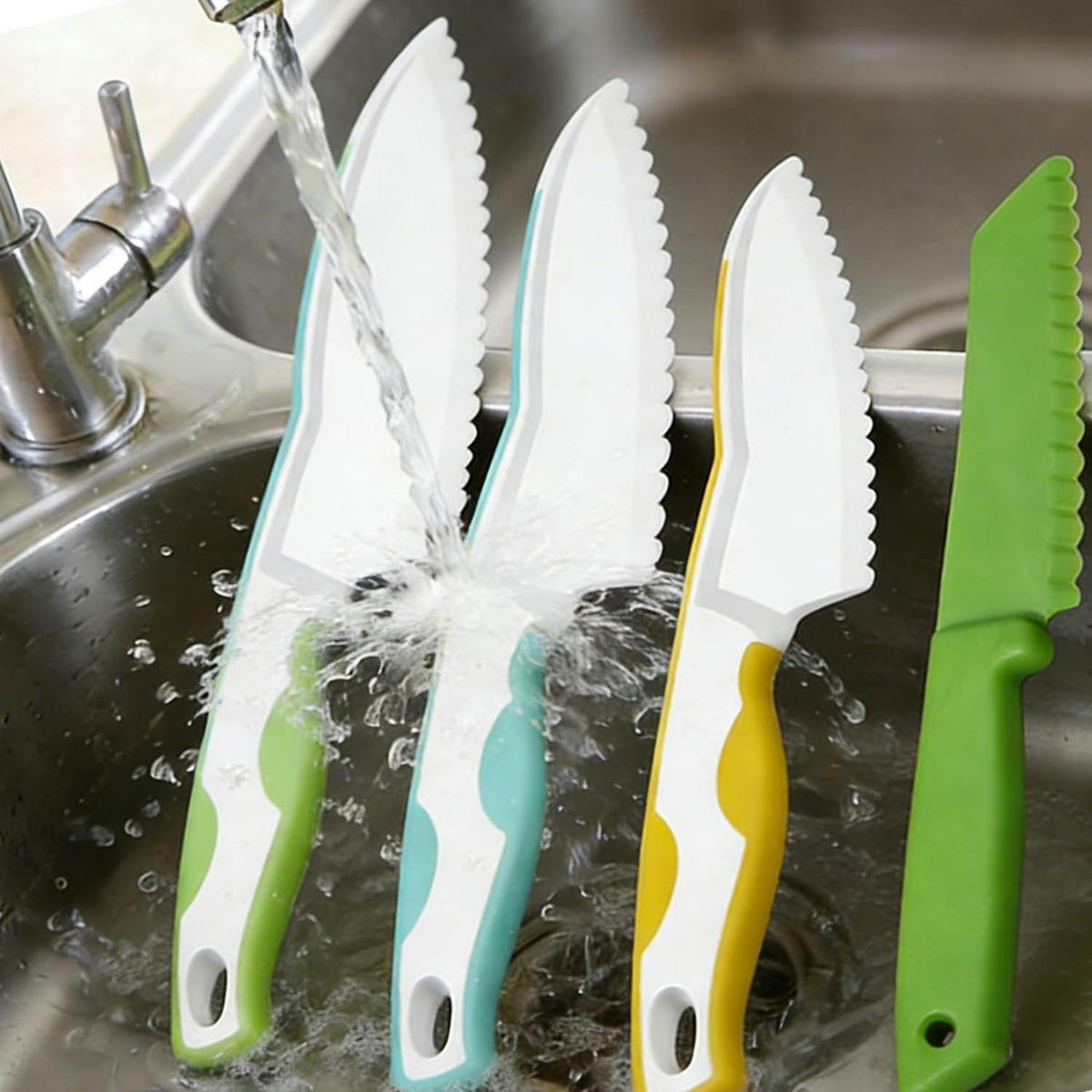 KINDERMESSER Set 5-teilig BPA-frei - Multicolor, Kunststoff