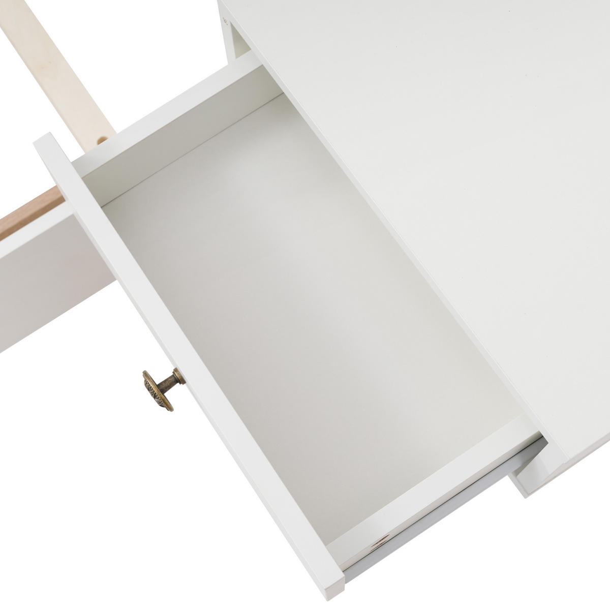 DOPPELBETT 180/200 cm Weiß Eiche Sonoma mit 2 LED Nachtkommoden - Weiß, Holzwerkstoff (180/200cm) - OKWISH