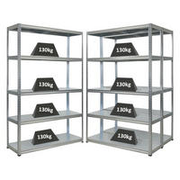 SCHWERLASTREGAL 3er-Set Steel Eagle 180x120x40 cm Fachlast 130kg Verzinkt - Silberfarben, Metall (360/180/40cm) - PROREGAL