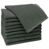 GÄSTETÜCHER, 10er-Set, 30x50 cm, 100% Baumwolle, Grau - Anthrazit, Textil (30/50cm) - Zollner