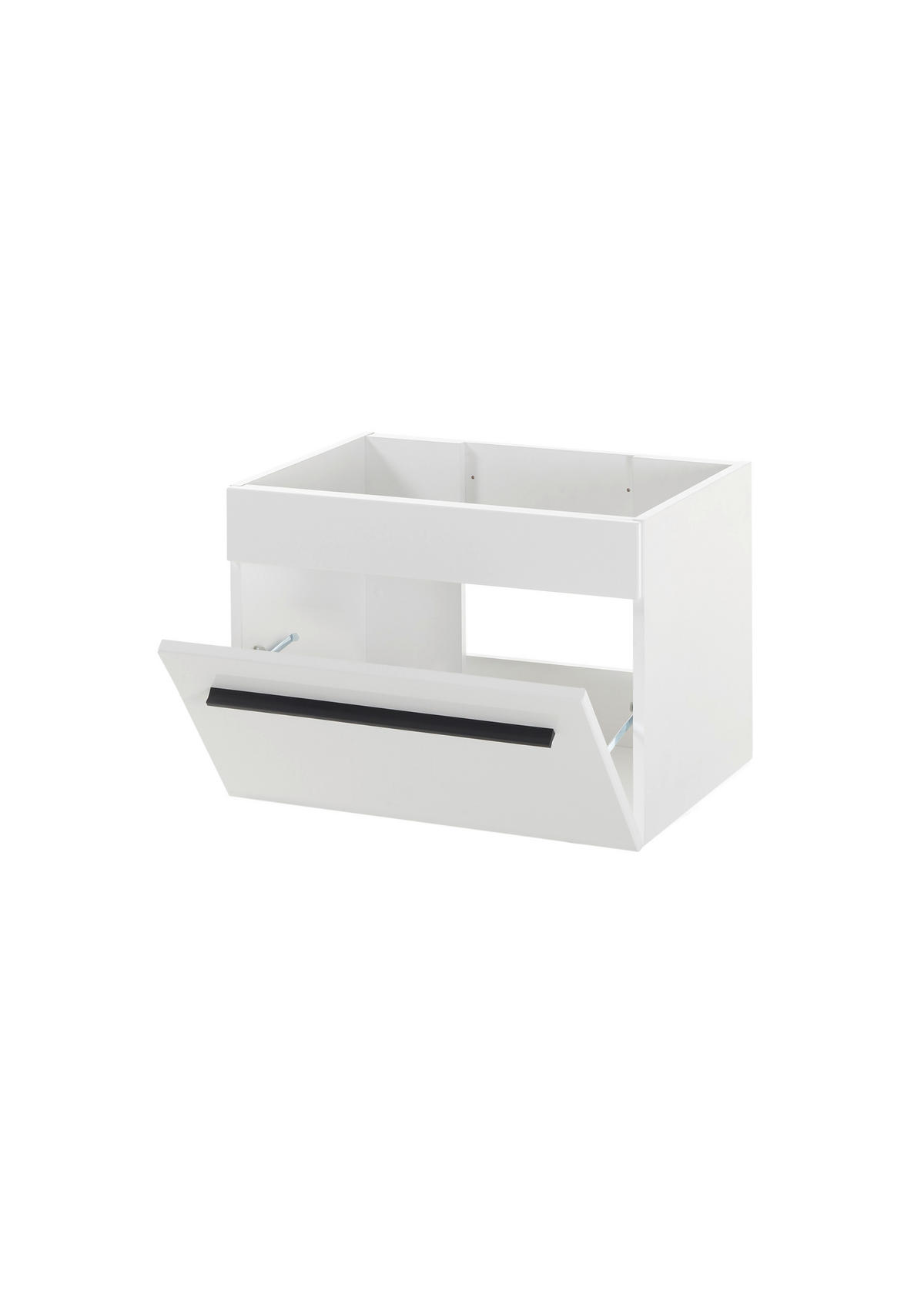 WASCHTISCH M12 Weiß Hochglanz 60/43/46 cm schmal ohne Waschbecken - Weiß Hochglanz, Holzwerkstoff (60/43/46cm) - Livojo