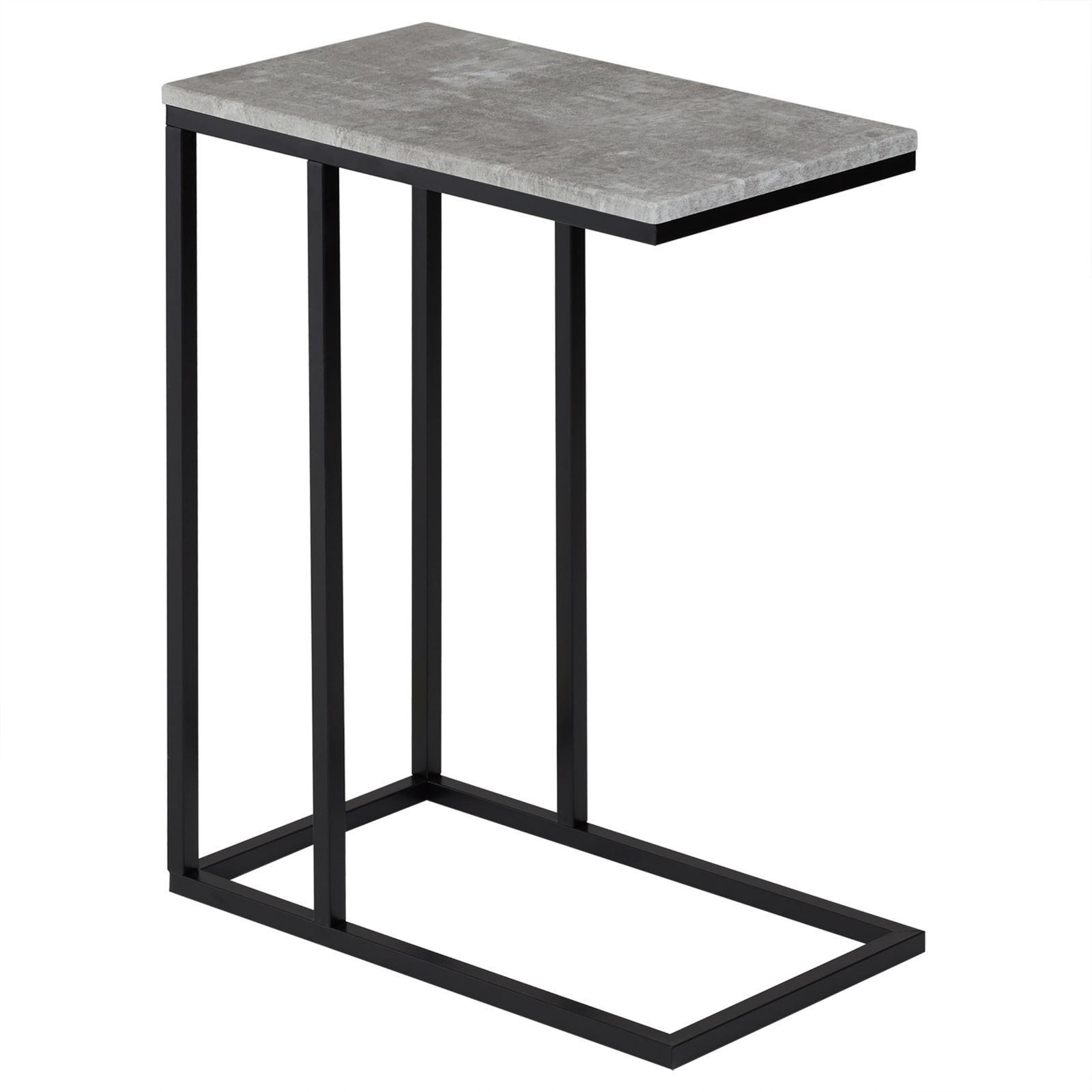 BEISTELLTISCH DEBORA - Schwarz/Grau, Holzwerkstoff (26/46/61cm) - IDIMEX