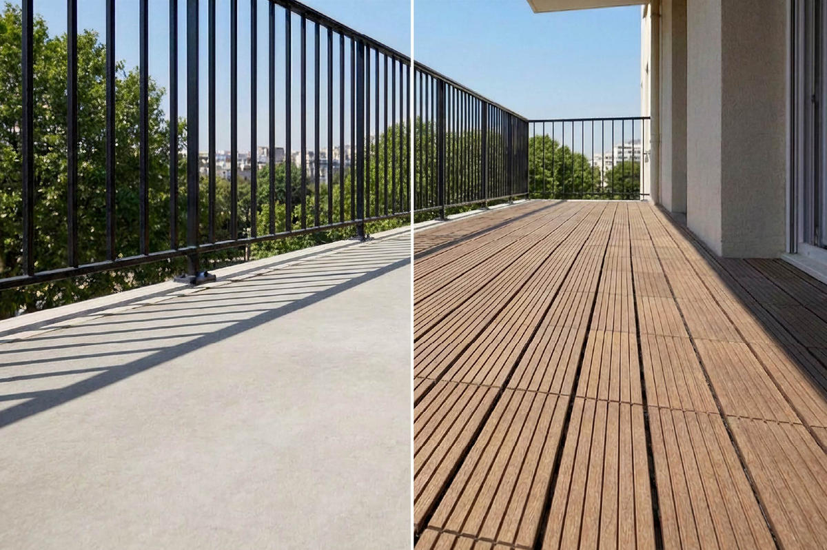 30ER-SET Terrassenplatten aus SERRA-Verbundwerkstoff in Teakoptik mit Rillen, 30 x 30 cm - Teakfarben, Holzwerkstoff (30/30/2cm) - Casanoov