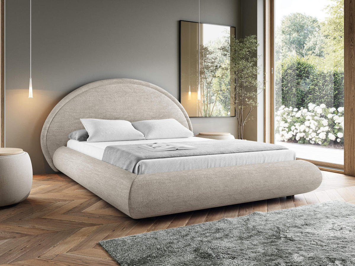 POLSTERBETT Otis - Beige, Holz/Textil (160/200cm) - MIRJAN24