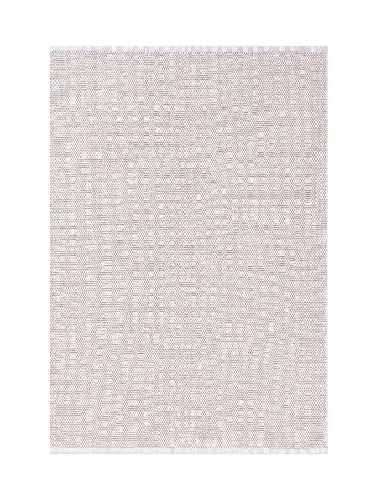 BAUMWOLLTEPPICH Ron handgewebt 60x120 cm - Weiß, Naturmaterialien/Textil (60/120cm) - benuta