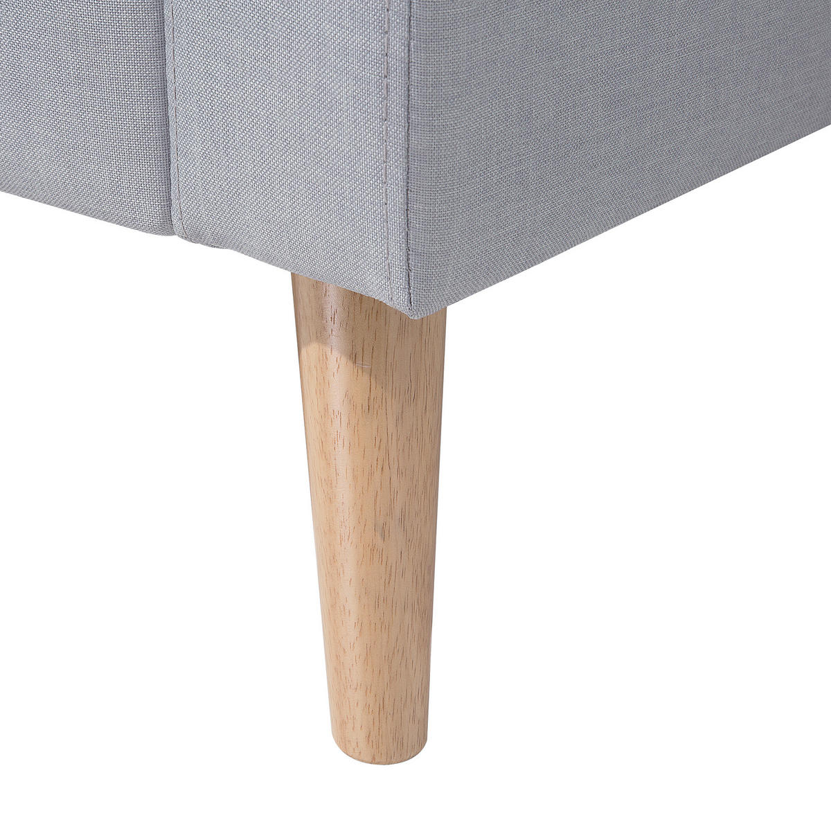 2-SITZER-SOFA Polyester Grau Kalmar - Hellgrau, Textil (182/88/74cm) - Beliani