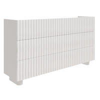 KOMMODE Fiorra Weiß Hochglanz, 147 cm - Weiß, Holzwerkstoff (144/84/38.8cm) - Selsey