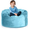RIESEN-SITZSACK XXL JUMBO Velours 3ft - Hellblau, Textil (105/65/105cm) - Green Bean