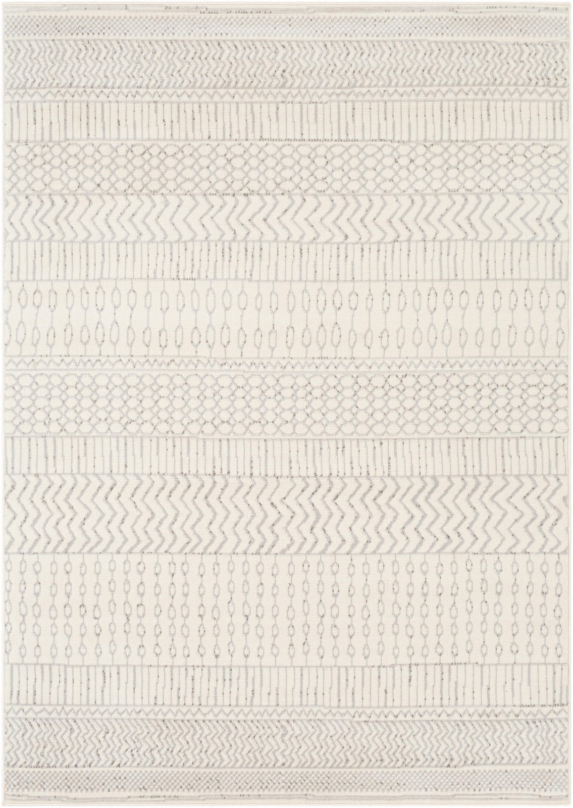 KURZFLORTEPPICH 152/213 cm Grau - Weiß, Naturmaterialien/Textil (152/213cm) - LIVABLISS