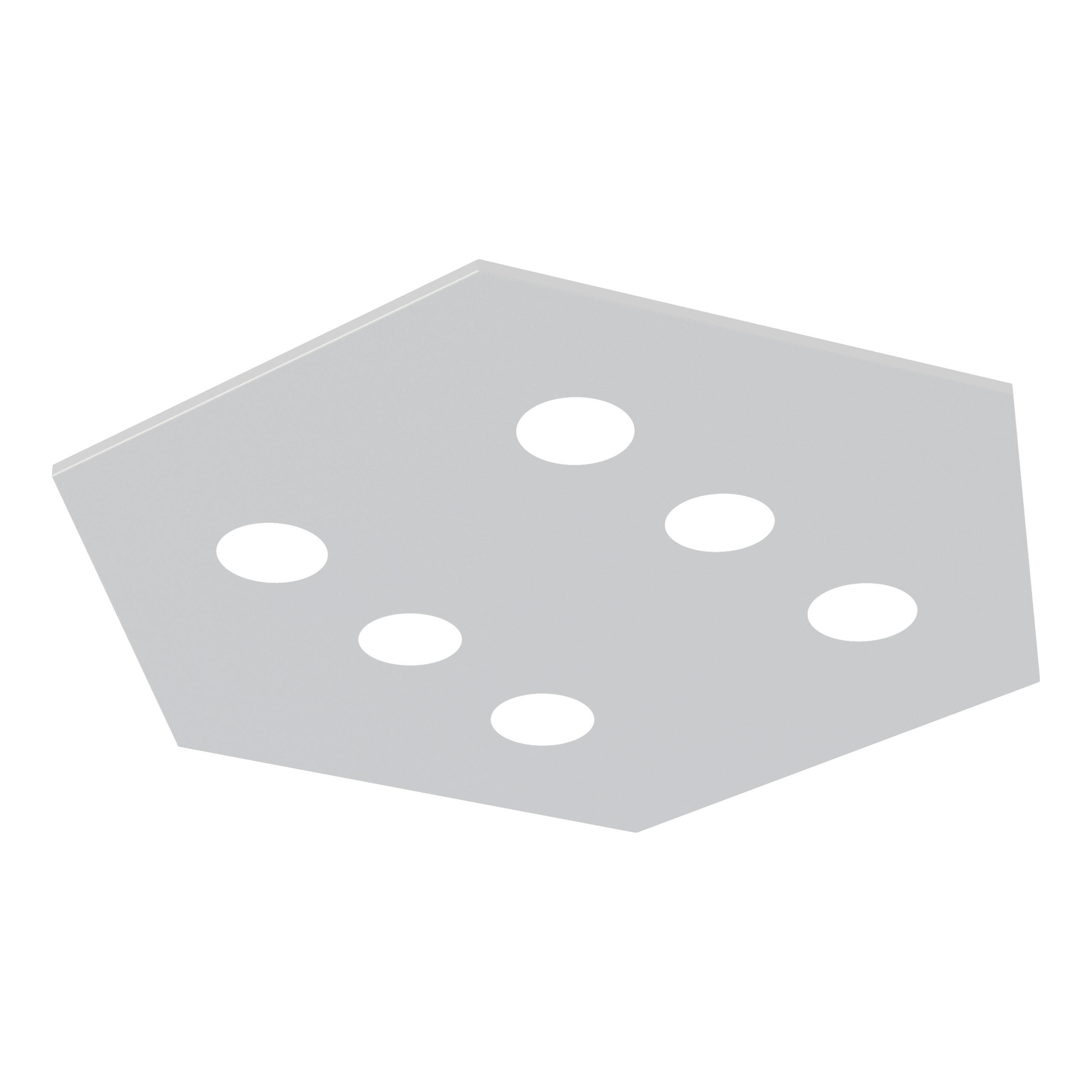 DECKENLEUCHTE - Weiß, Metall (70/80/4cm) - Lumicom