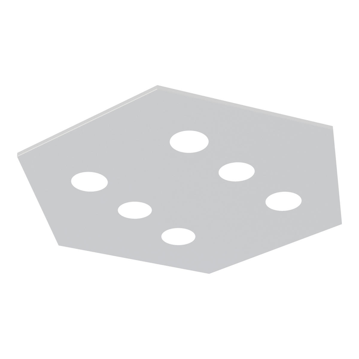 DECKENLEUCHTE - Weiß, Metall (70/80/4cm) - Lumicom