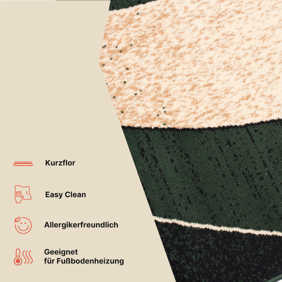 TEPPICH DREAM Grün 250/300 cm - Grün, Textil (250/300cm) - Tapiso