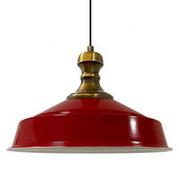 PENDELLEUCHTE Asletl-Knob 41/28 - Rot, Metall (41/41/28cm) - Bamyum