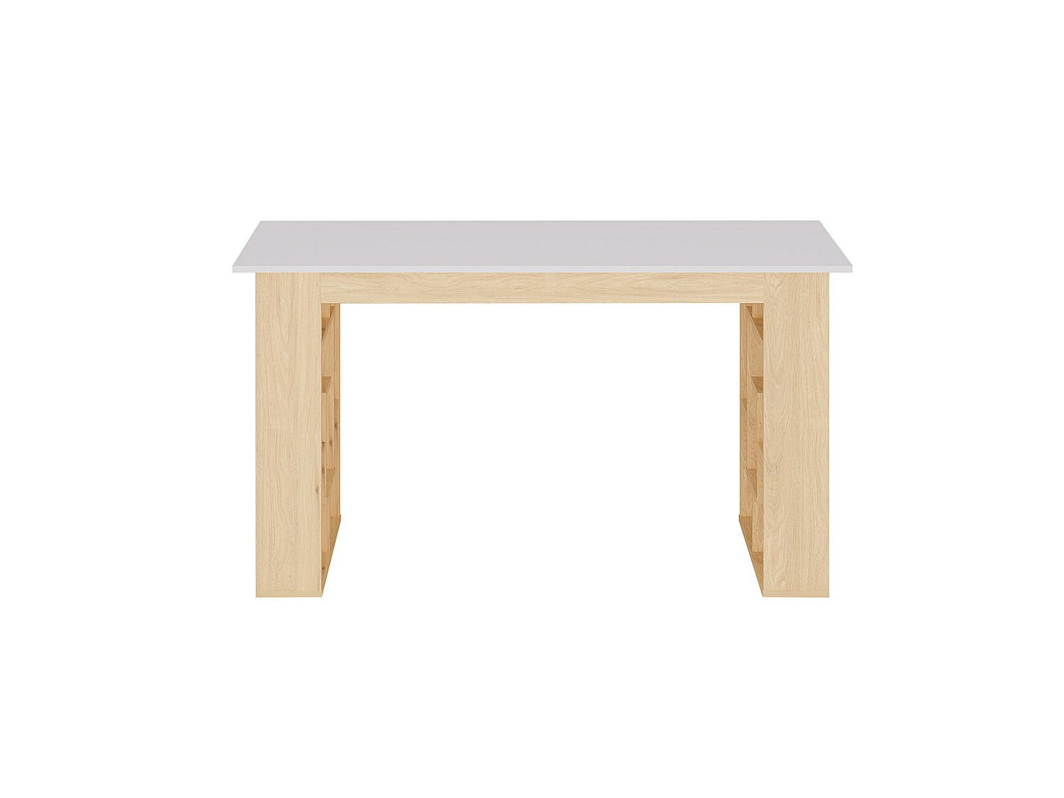 SCHREIBTISCH - 140 cmcm x 60 cmcm - Holz, Platte - Naturfarben Hell, Weiß - JOVISO - Naturfarben/Weiß, Holz (60/140/75cm) - Vente-Unique