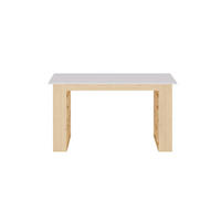 SCHREIBTISCH - 140 cm x 60 cm - Holz, Platte - Naturfarben Hell, Weiß - JOVISO - Naturfarben/Weiß, Holz (60/140/75cm) - Vente-Unique