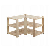 ECKREGAL WOODLAND 64x80x50cm Fachlast 120kg 3 Fachboden Kiefernholz Natur - Naturfarben, Holz (80/64/50cm) - PROREGAL