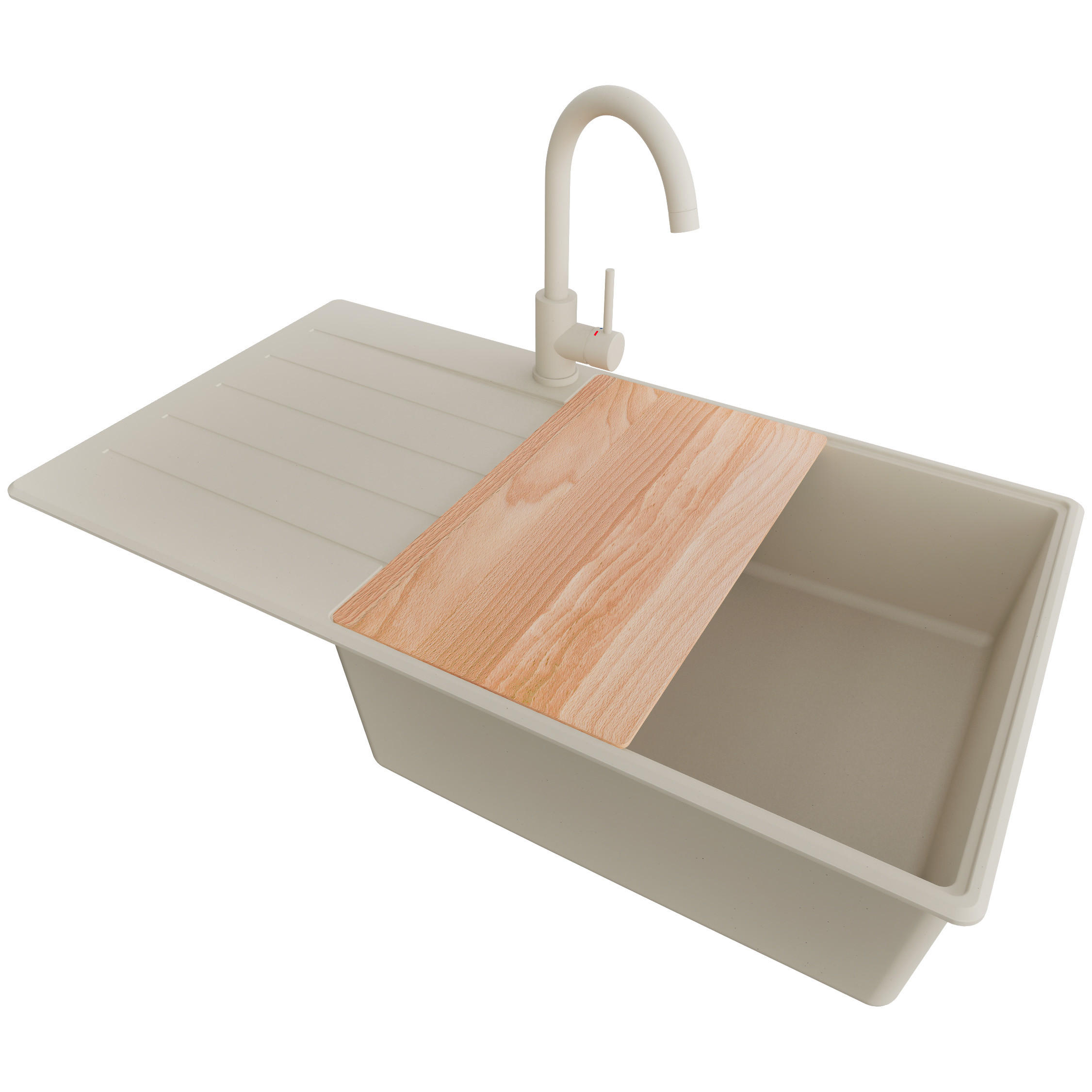 Primagran Granitspüle Beige, Beige, Beige, Beige 90x20x50 cm