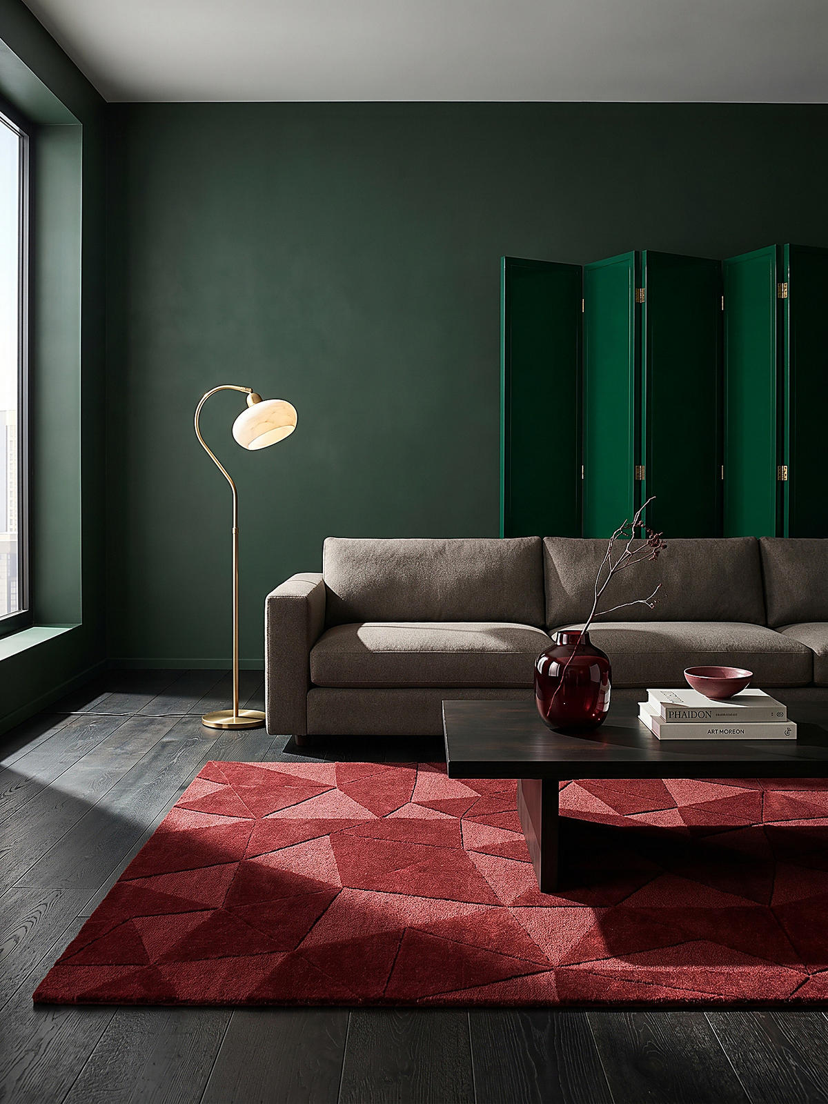 TEPPICH aus Wolle DEBEN in Rot, geometrisch-abstrakt, 200 x 290 cm - Rot, Textil (290/200cm) - KADIMA DESIGN
