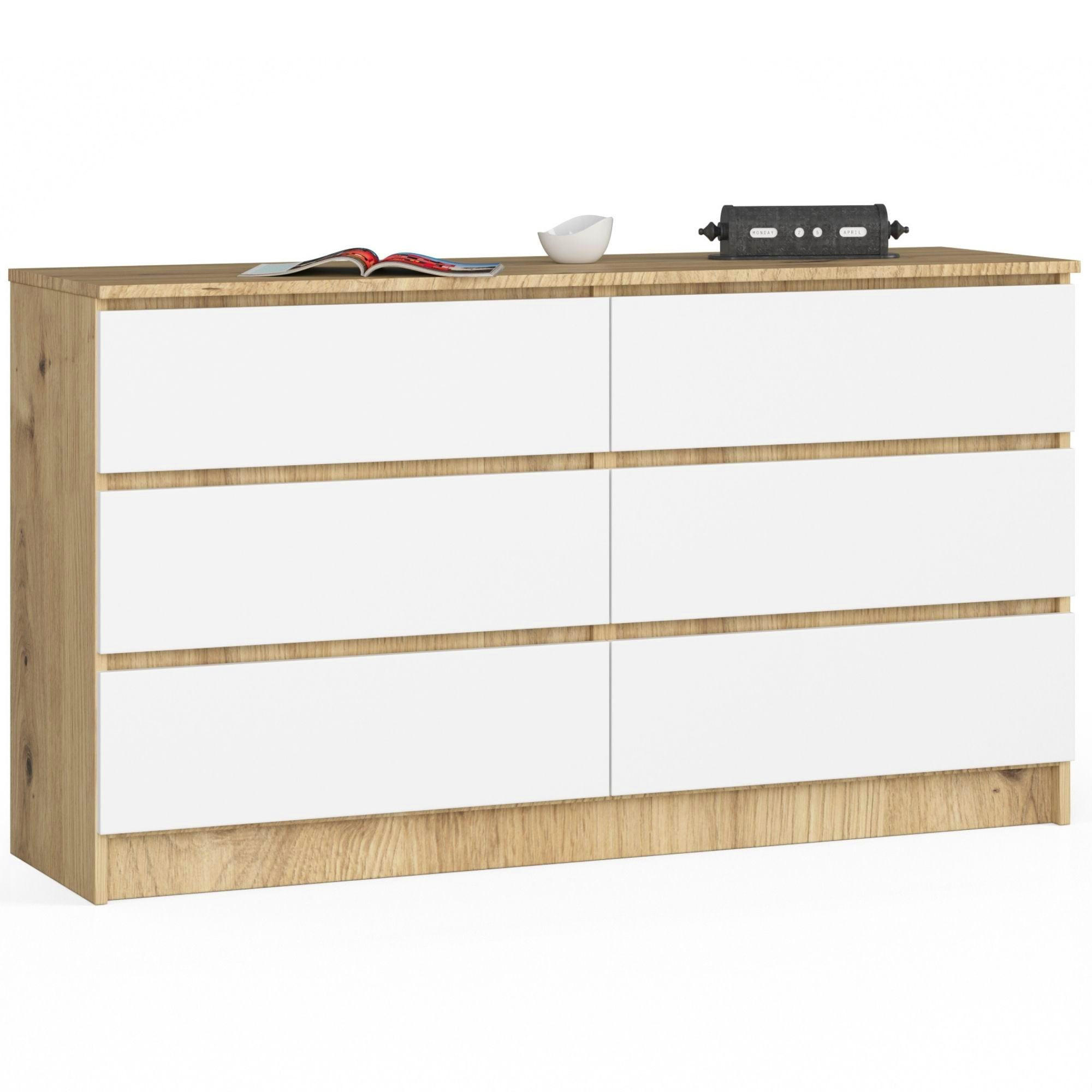 RAUMHIRSCH FURNITURE KOMODA dub Artisan, bílá 77/138/40