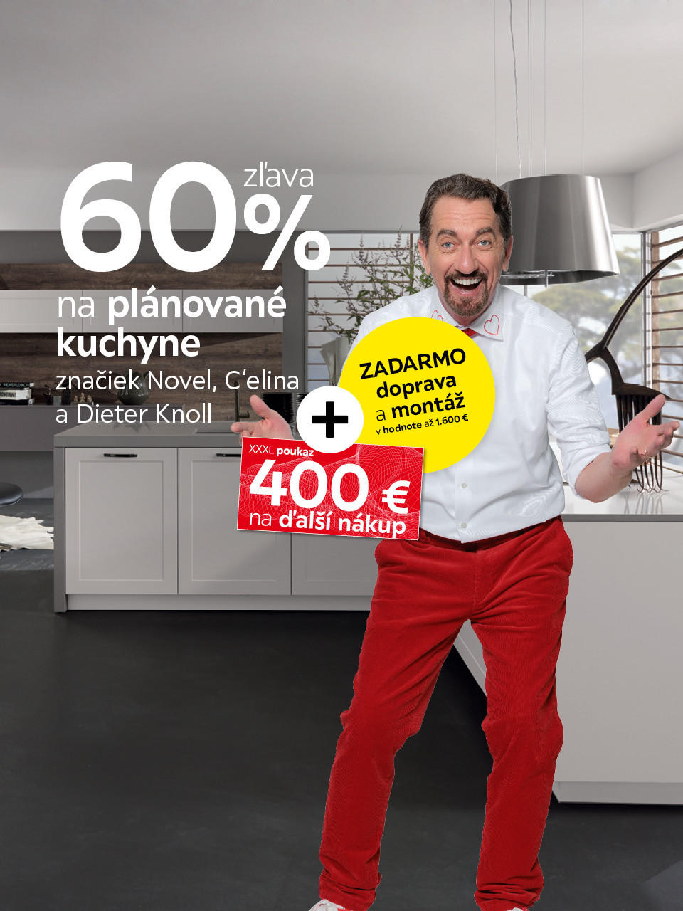 60 % na plánované kuchyne