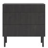 KOMMODE Nolie Holzoptik Esche Schwarz 90 cm - Schwarz, Holz/Holzwerkstoff (90/90.6/38cm) - Selsey