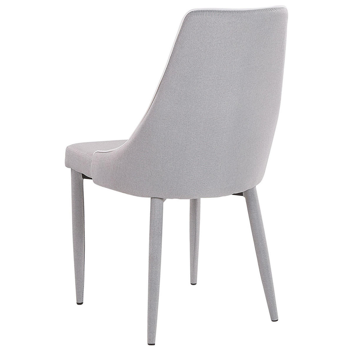 JÍDELNÍ ŽIDLE sada 2 ks čalounění Šedá Camino - šedá, kov/textil (50/90/60cm) - Beliani