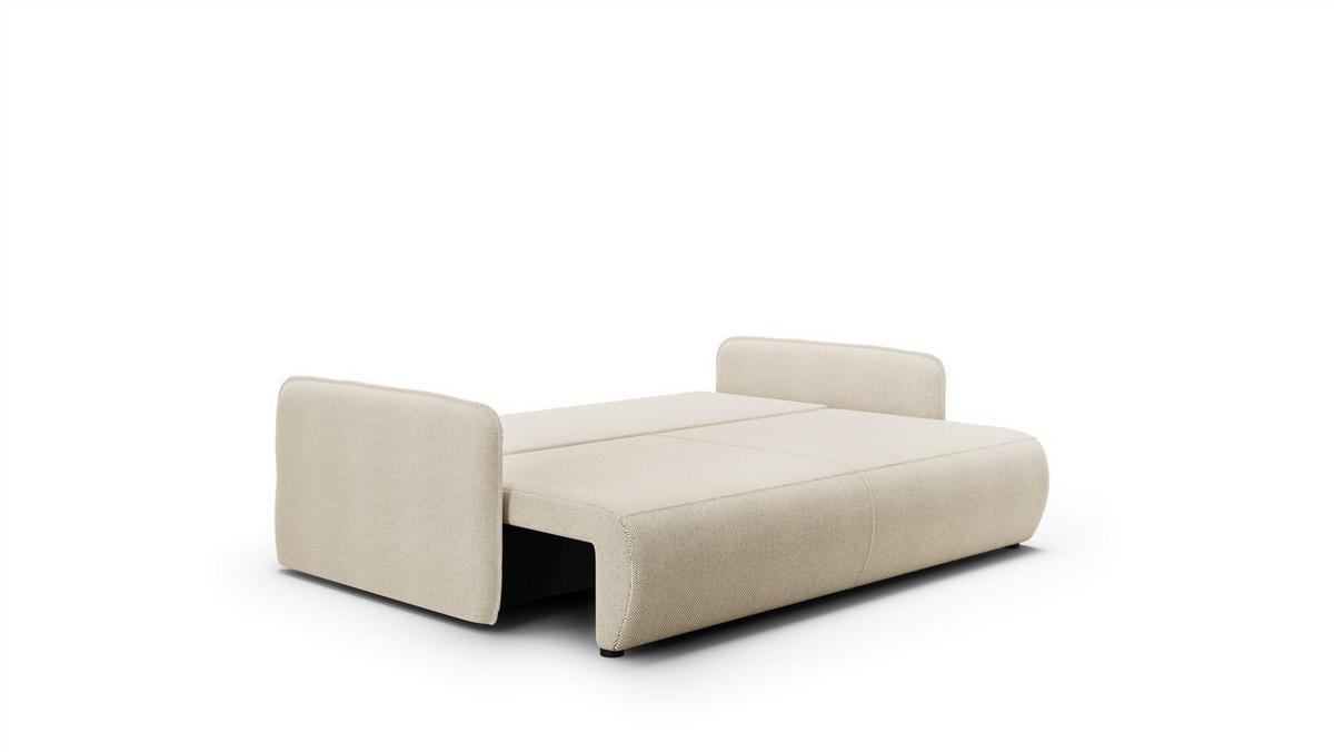 SCHLAFSOFA Calgary - Creme, Holzwerkstoff/Textil (216/86/105cm) - Fun Möbel