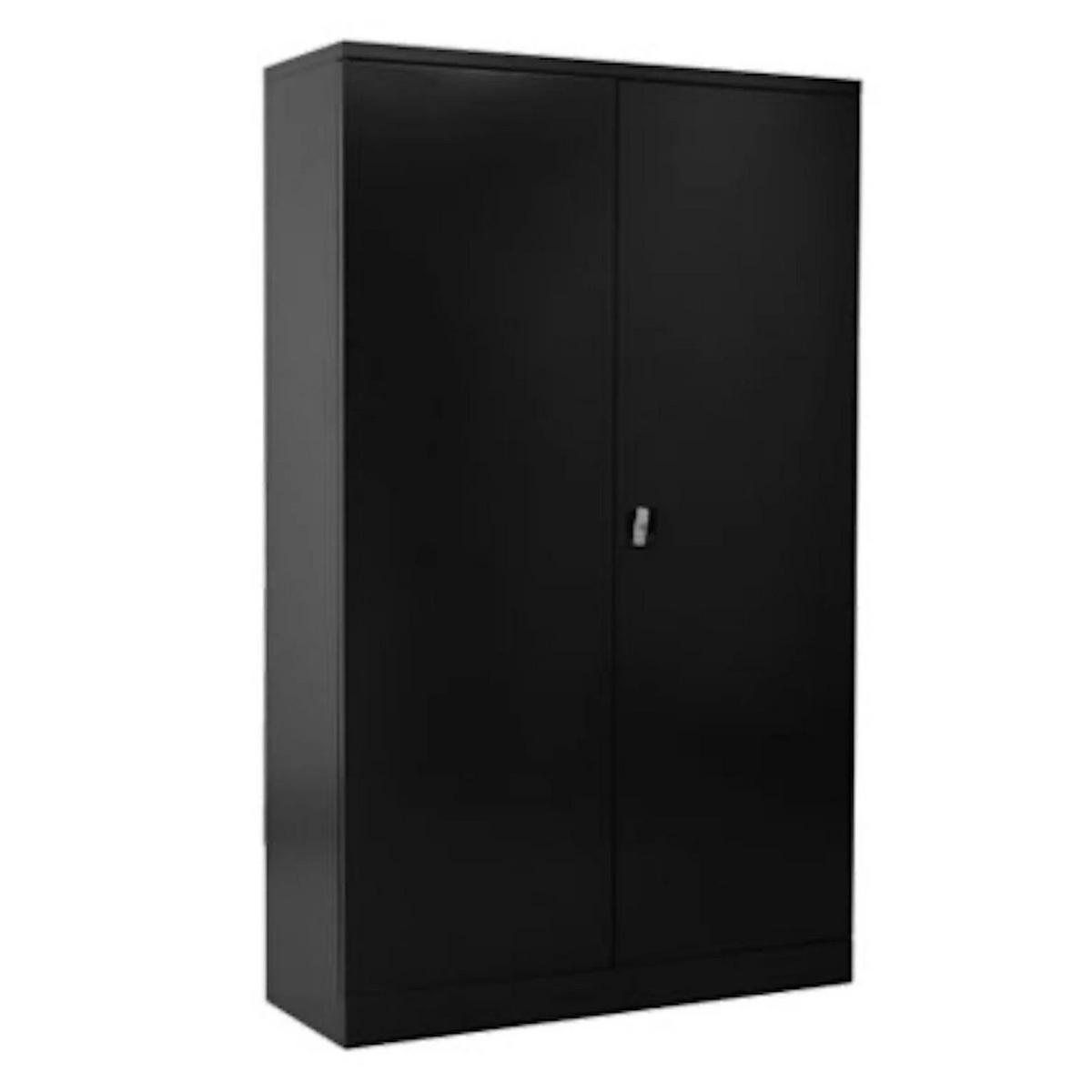 STAHLSCHRANK Bee mit 6 lackierten Fachböden 195x120x42 cm Korpusfarbe Anthrazit Frontfarbe Anthrazit - Anthrazit, Metall (120/195/42cm)